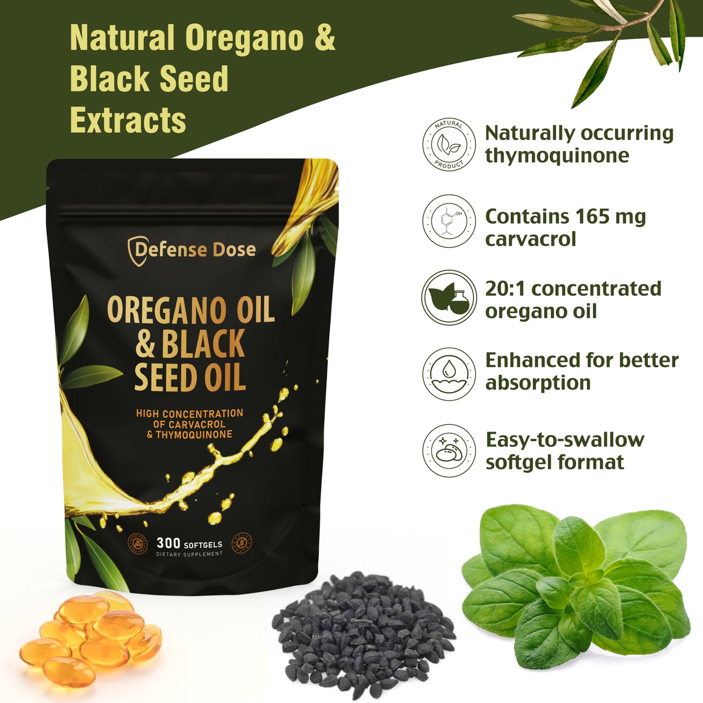 Oil of Oregano & Black Seed Oil