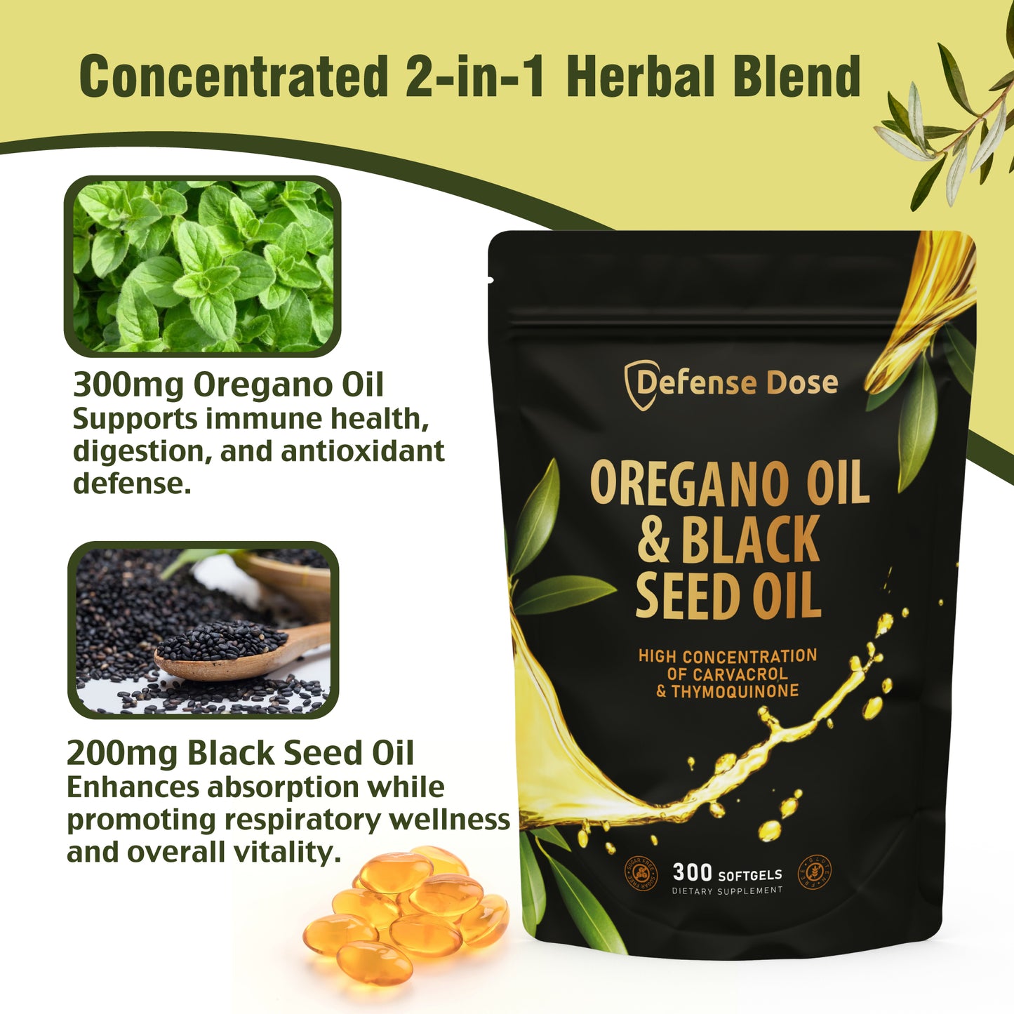 Oil of Oregano & Black Seed Oil