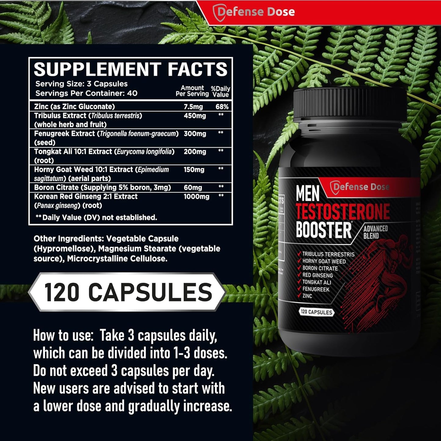 Testosterone Libido Booster Supplement for Men