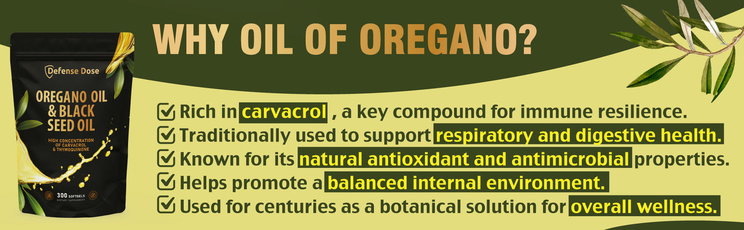 Defense Dose Oil of Oregano & Black Seed Oil
