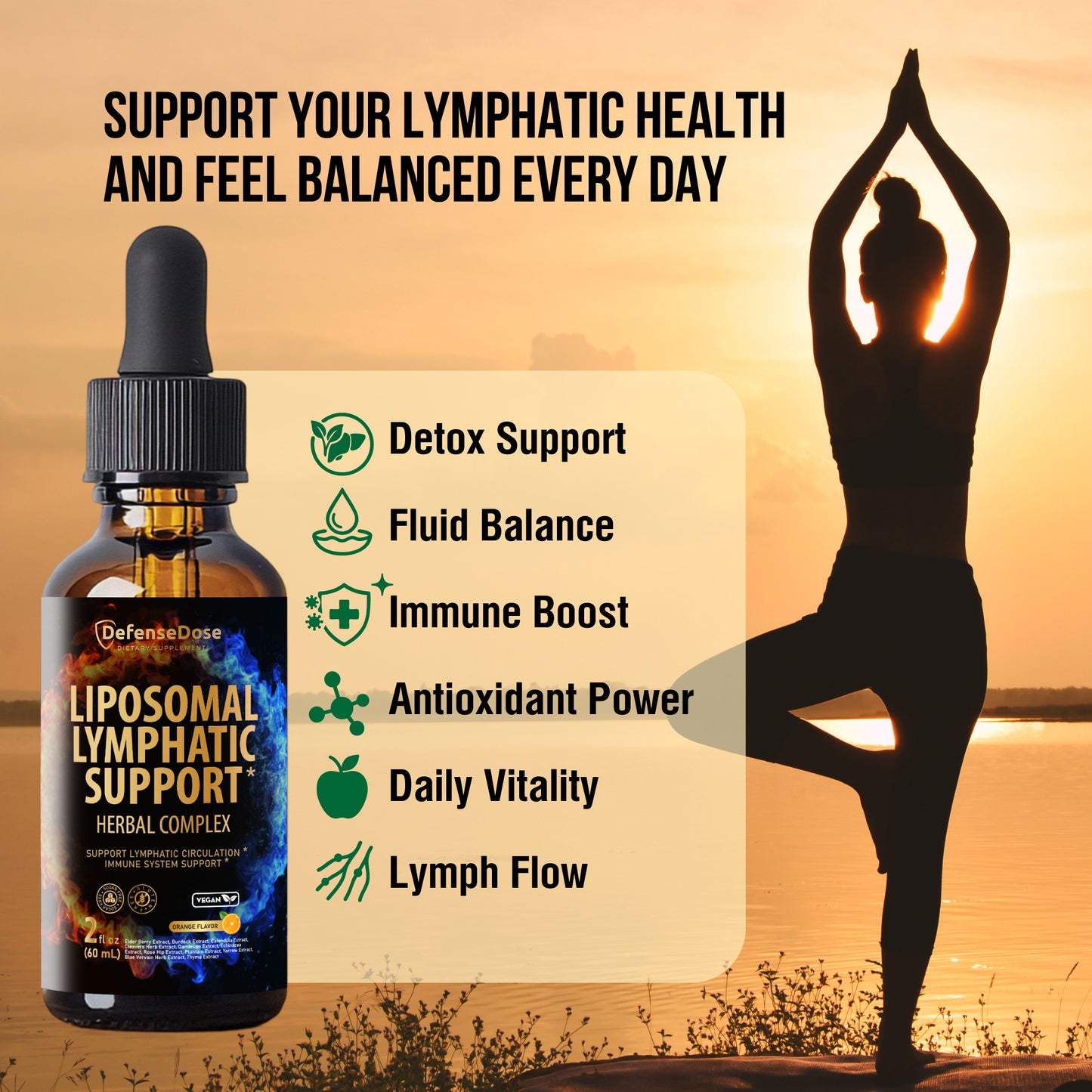 Defense Dose Liposomal Lymphatic Drainage Drops