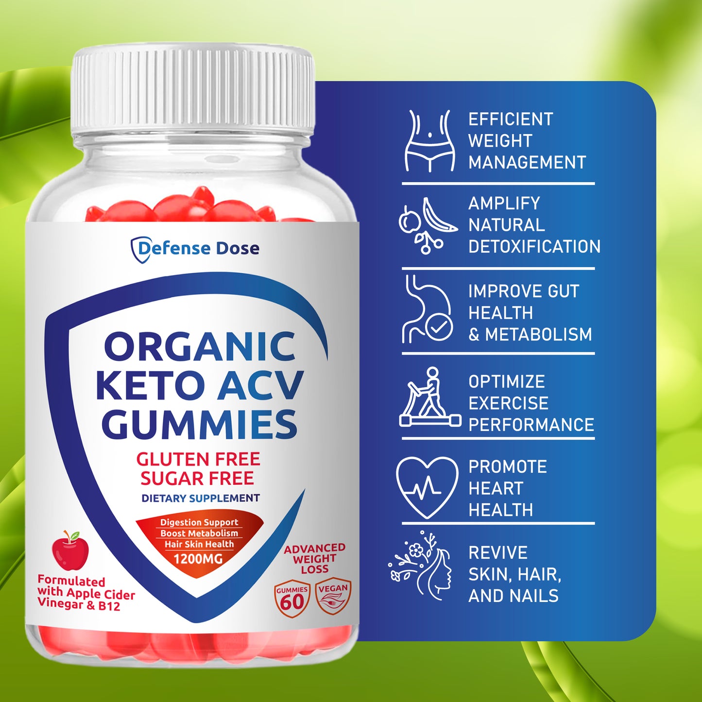 Defense Dose Organic Keto ACV Gummies