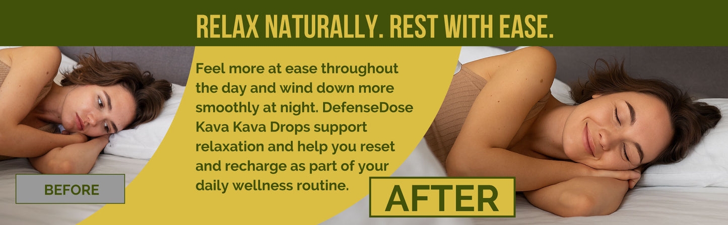 Defense Dose Kava Kava Ashwagandha Extract Liquid Drops