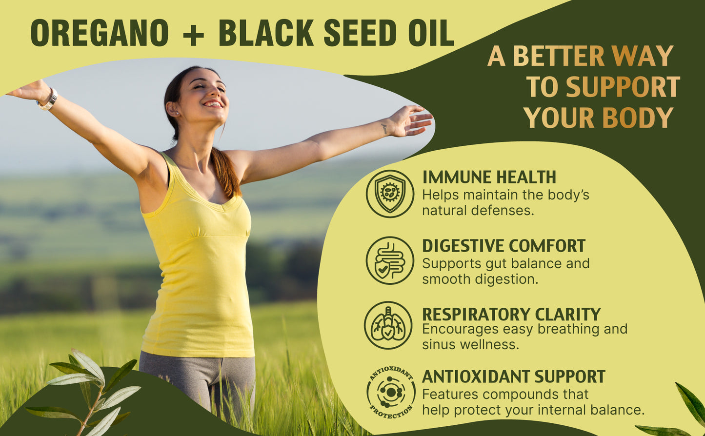 Defense Dose Oil of Oregano & Black Seed Oil