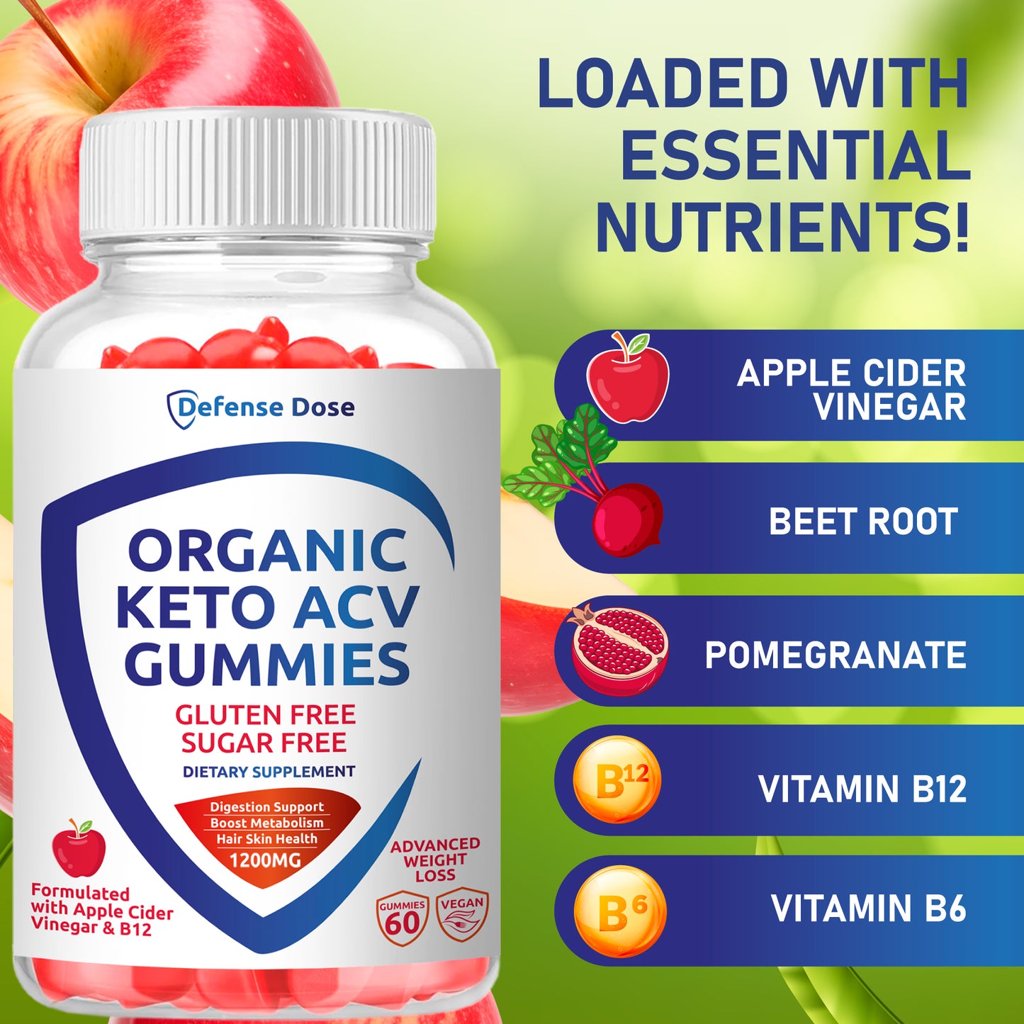 Defense Dose Organic Keto ACV Gummies