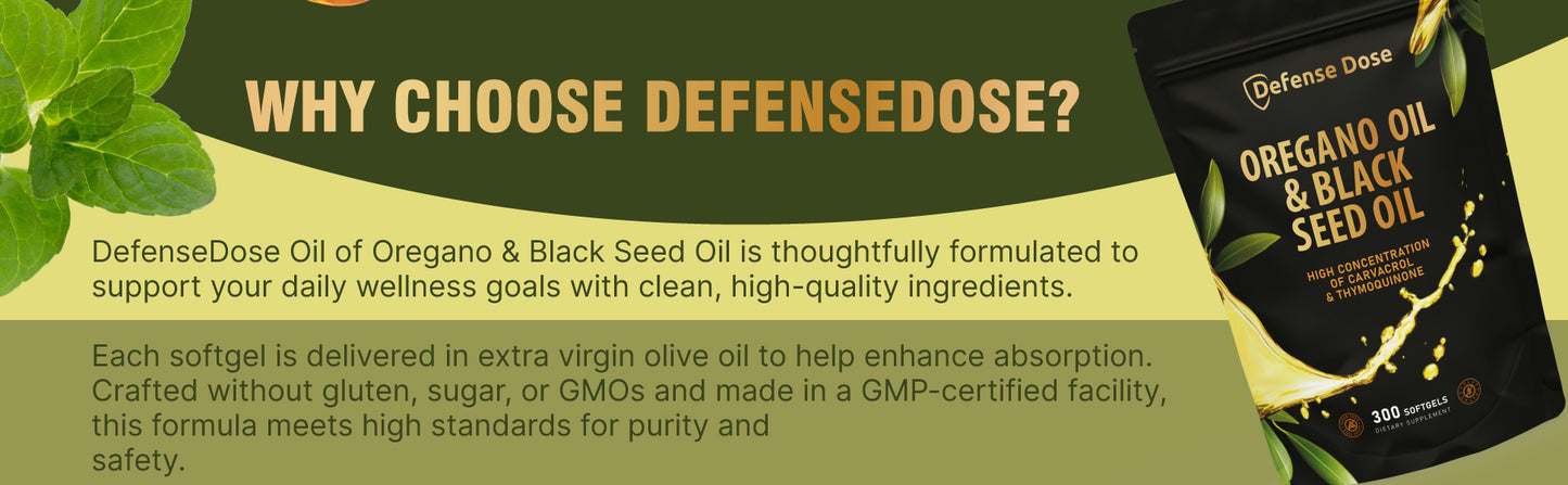 Defense Dose Oil of Oregano & Black Seed Oil