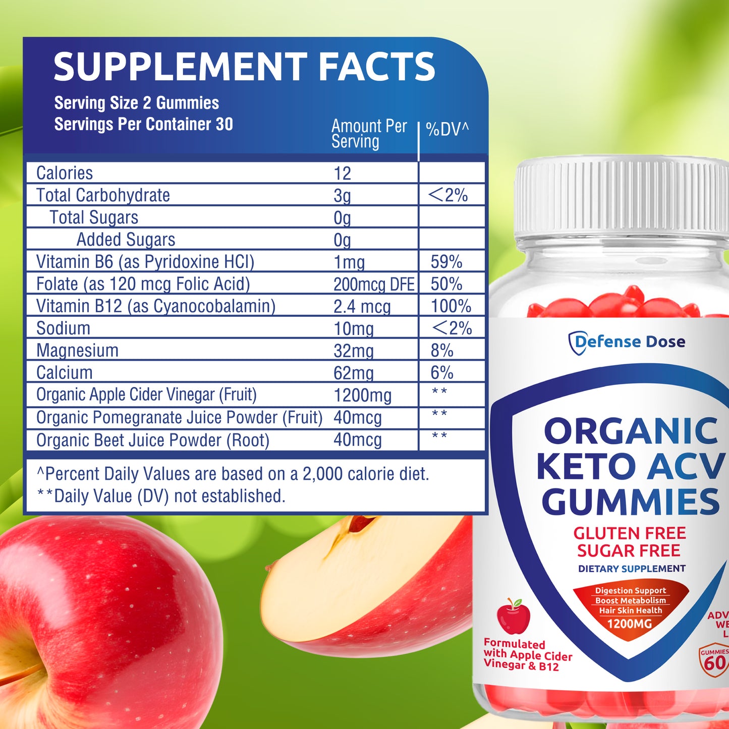 Defense Dose Organic Keto ACV Gummies