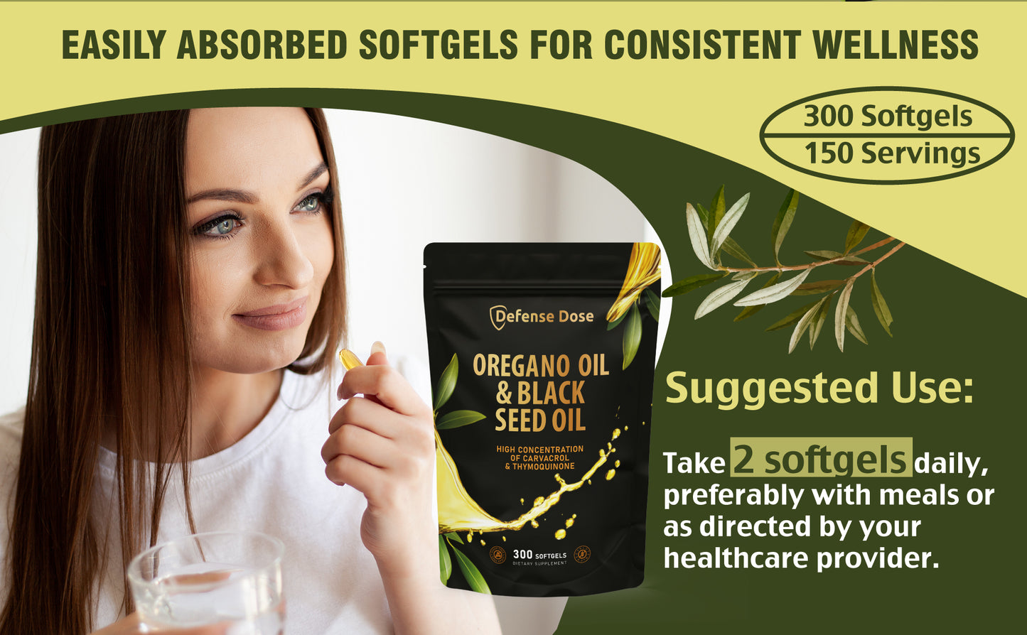 Defense Dose Oil of Oregano & Black Seed Oil