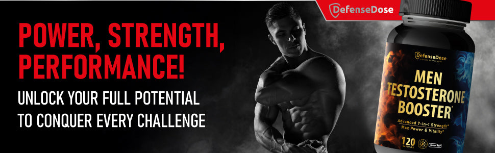 Defense Dose Testosterone Libido Booster Supplement for Men